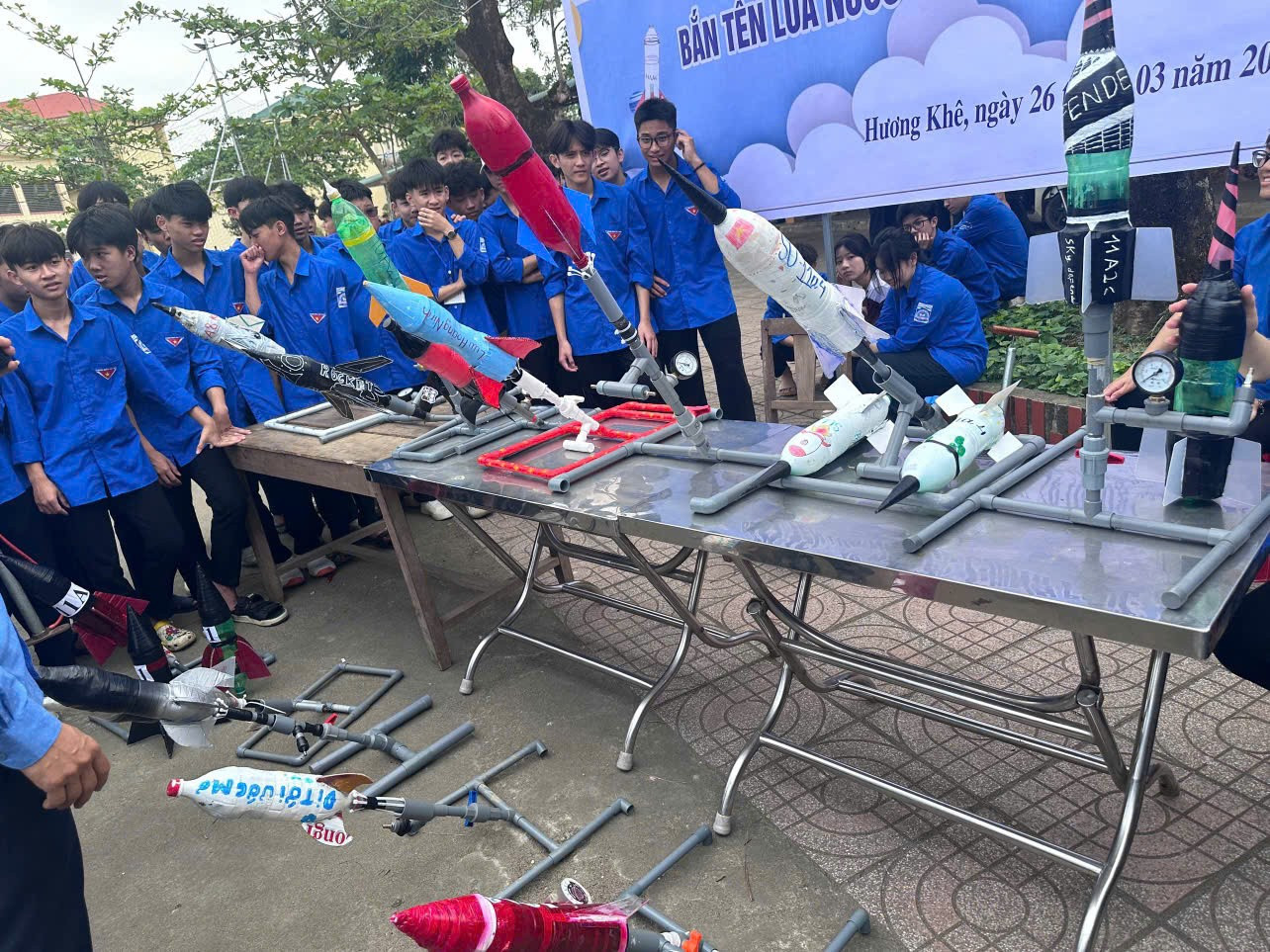 Sản phẩm STEM của học sinh Trường Trường Trung học phổ thông Hương Khê (xã Hương Khê, tỉnh Hà Tĩnh).