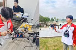 Sinh viên PTIT nâng cấp mô hình UAV 4 cánh quạt: Từ phòng lab đến công nghệ tương lai