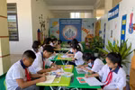 Học sinh Trường Trung học cơ sở Tam Dương (xã Tam Dương, tỉnh Phú Thọ). Ảnh: webiste nhà trường