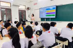 Học sinh Trường Trung học cơ sở Trần Bích San (phường Nam Định, tỉnh Ninh Bình). Ảnh: website nhà trường