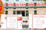 Tạp chí hỏi, Trường Cao đẳng Văn Lang Sài Gòn ẩn tiểu mục “Tuyển sinh quốc tế” khỏi website 