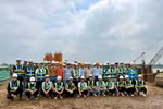 Sinh viên Khoa Công trình, Trường Đại học Giao thông vận tải trong giờ học thực tế.