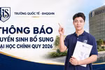Trường Quốc tế – ĐHQGHN tuyển bổ sung 420 chỉ tiêu đại học chính quy năm 2026