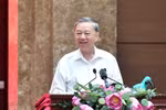 Tổng Bí thư Tô Lâm phát biểu chỉ đạo tại buổi làm việc với Ban Thường vụ Thành ủy Hà Nội. Ảnh: nhandan.vn.