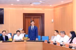 Ông Lê Thanh Nam - tân Chánh Văn phòng Ủy ban nhân dân thành phố Hà Nội phát biểu tại Hội nghị. Ảnh: hanoi.gov.vn.