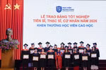 Lễ trao bằng Tiến sĩ, Thạc sĩ tại Học viện Ngân hàng. Ảnh: website nhà trường