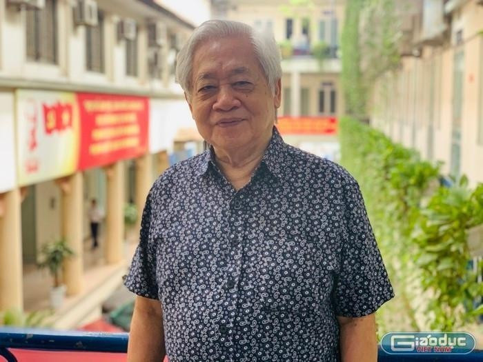 Giáo sư, Tiến sĩ Phạm Tất Dong - nguyên Phó Chủ tịch Hội Khuyến học Việt Nam, nguyên Phó Trưởng Ban Tuyên giáo Trung ương. Ảnh: Thùy Linh.