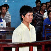 Bị cáo trước tòa.
