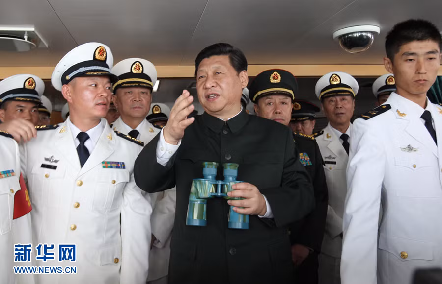 Ông Tập Cận Bình thăm Hạm đội Nam Hải, Hải quân Trung Quốc