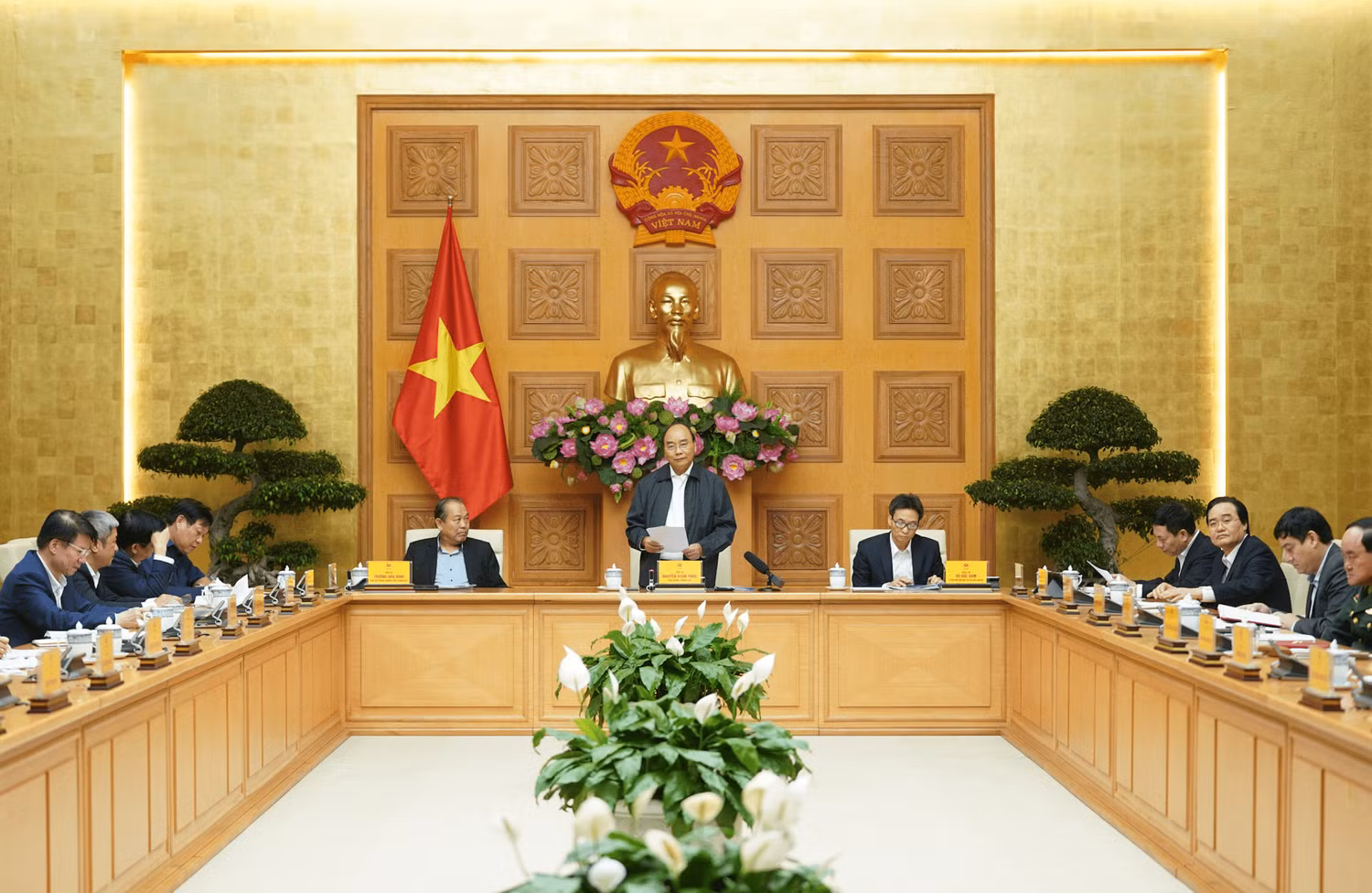 Quang cảnh cuộc họp. Ảnh: VGP Quang cảnh cuộc họp. Ảnh: VGP
