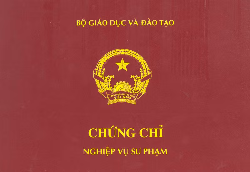 Phôi mẫu chứng chỉ nghiệp vụ sư phạm. (Ảnh: H.L) Phôi mẫu chứng chỉ nghiệp vụ sư phạm. (Ảnh: H.L)