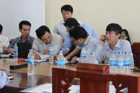 Các chuyên gia, lãnh đạo của tỉnh Bà Rịa Vũng Tàu họp bàn phương án tìm nguồn phóng xạ bị thất lạc (ảnh: CTV) Các chuyên gia, lãnh đạo của tỉnh Bà Rịa Vũng Tàu họp bàn phương án tìm nguồn phóng xạ bị thất lạc (ảnh: CTV)