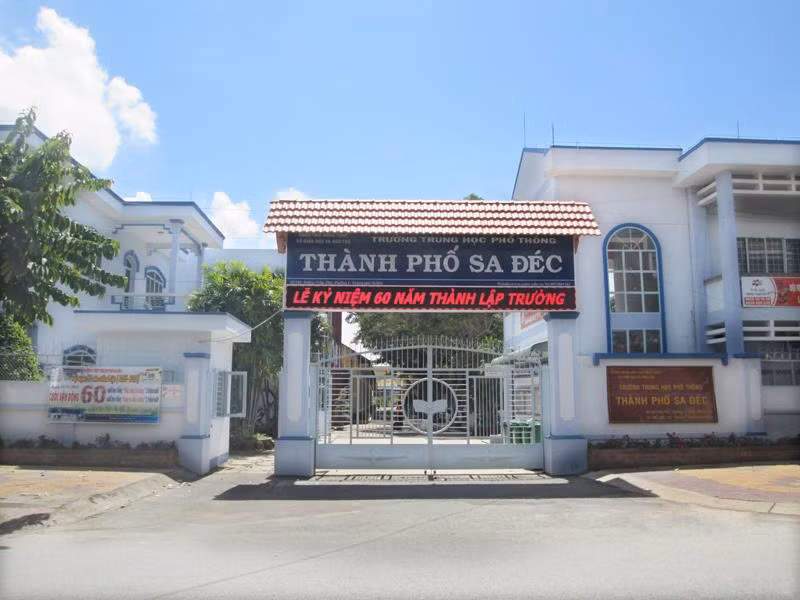 Trường trung học phổ thông thành phố Sa Đéc, tỉnh Đồng Tháp (ảnh minh họa: website trường)