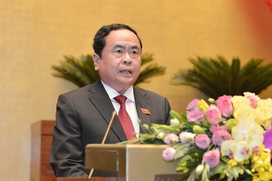 Chủ tịch Ủy ban Trung ương Mặt trận Tổ quốc Trần Thanh Mẫn. Ảnh: Quochoi.vn Chủ tịch Ủy ban Trung ương Mặt trận Tổ quốc Trần Thanh Mẫn. Ảnh: Quochoi.vn