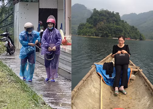 Cô Bùi Thị Bình trong những chuyến khảo sát các điểm trường để xây dựng trường mầm non đạt chuẩn quốc gia. (Ảnh: NVCC) Cô Bùi Thị Bình trong những chuyến khảo sát các điểm trường để xây dựng trường mầm non đạt chuẩn quốc gia. (Ảnh: NVCC)