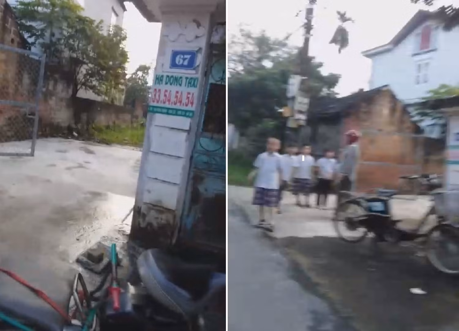 Hình ảnh được cắt ra từ clip phụ huynh quay tại nhà cô giáo Lê Thu Bắc. Ảnh: LC