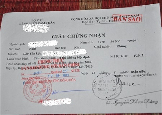 Giấy chứng nhận tâm thần đang trở thành kim bài cho những kẻ xấu. (Ảnh minh họa:LC)
