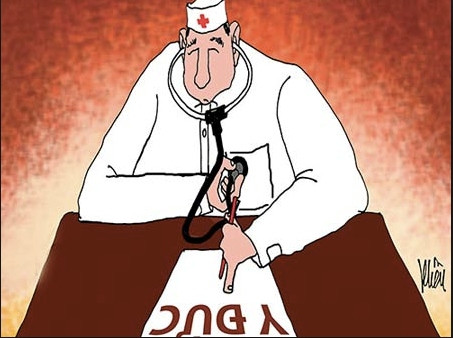 Y đức của một số người đã bị phủ mờ bời đồng tiền? (Ảnh minh họa: Khiêu)