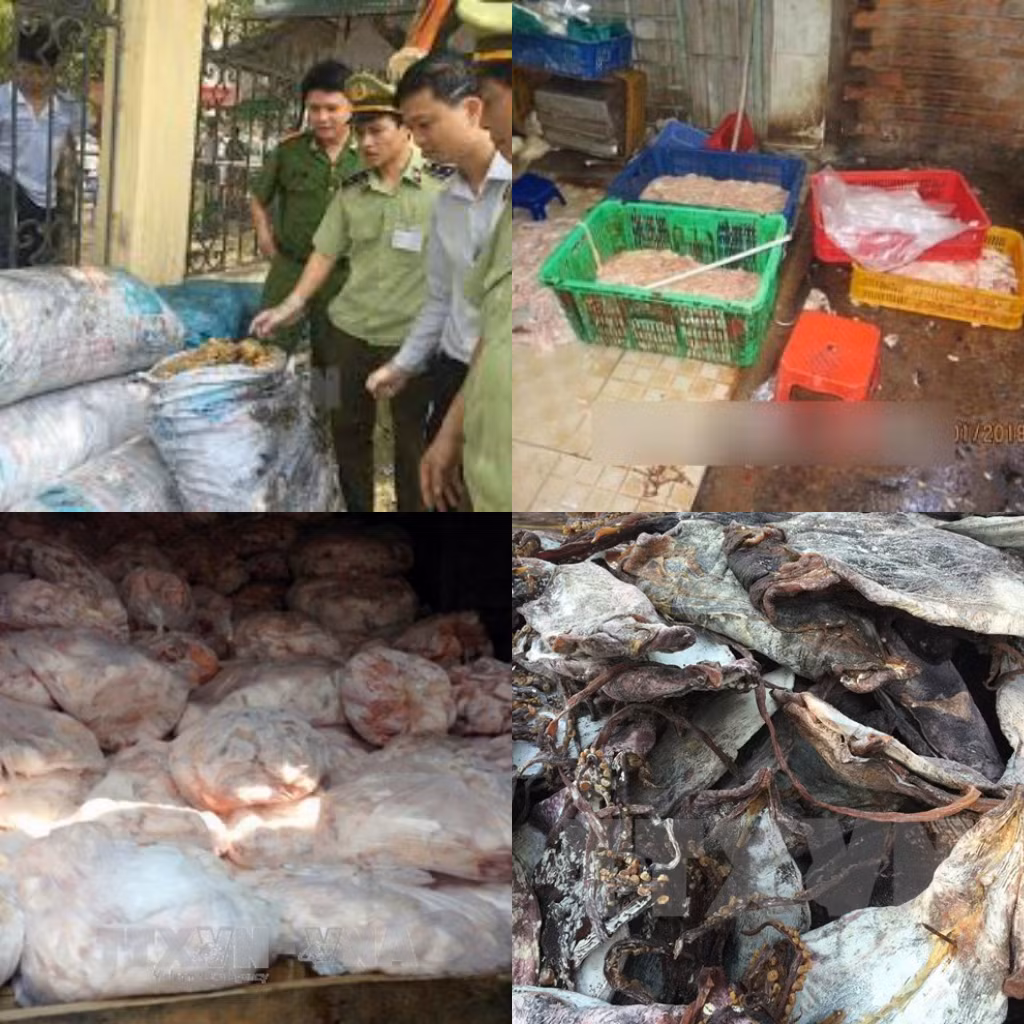 Thực phẩm bẩn đang hoành hành do luật còn thiếu nghiêm minh? (Ảnh tổng hợp từ TTTXVN)