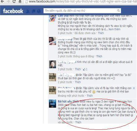 Lời bình luận từ Facebook BHYT sau một vài phút đã bị gỡ bỏ.