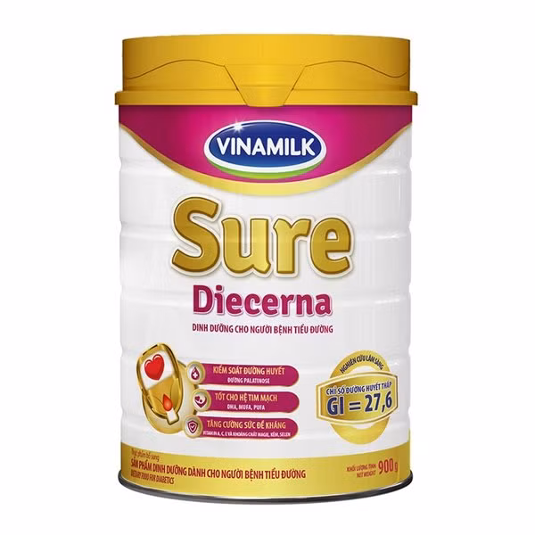 Sữa bột Vinamilk Sure Diecerna giúp bình ổn đường huyết. Sữa bột Vinamilk Sure Diecerna giúp bình ổn đường huyết.