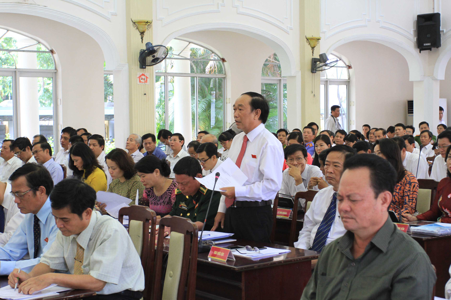 Đại biểu Nguyễn Đăng Hải phát biểu ý kiến tại kỳ họp. Ảnh Thùy Linh Đại biểu Nguyễn Đăng Hải phát biểu ý kiến tại kỳ họp. Ảnh Thùy Linh