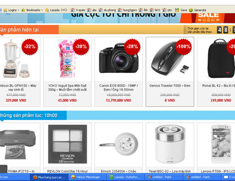 Sản phẩm chuột máy tính Genius Traveler được niêm yết giá 0 đồng trên Lazada