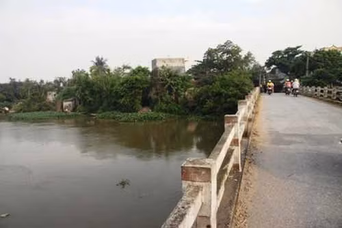 Đoạn sông chảy qua tỉnh Thái Bình đang xôn xao tin đồn nhóm người lạ thả cua có nguồn gốc Trung Quốc gây ung thư, vô sinh...