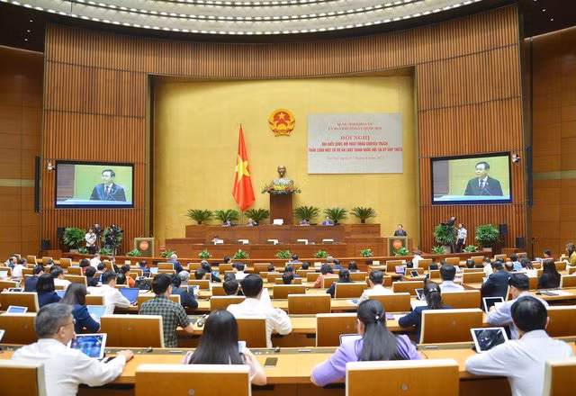 Theo chương trình, Hội nghị đại biểu Quốc hội chuyên trách lần này diễn ra trong 3 ngày - Ảnh: VGP/ĐH Theo chương trình, Hội nghị đại biểu Quốc hội chuyên trách lần này diễn ra trong 3 ngày - Ảnh: VGP/ĐH