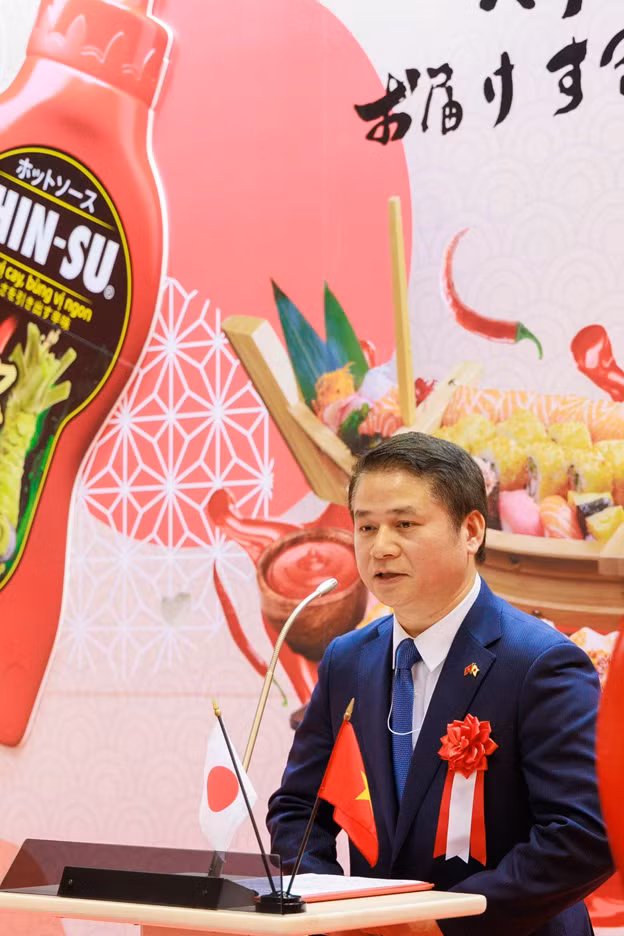 Ông Tạ Đức Minh - Tham tán Thương mại Việt Nam tại Nhật Bản phát biểu tại sự kiện Ông Tạ Đức Minh - Tham tán Thương mại Việt Nam tại Nhật Bản phát biểu tại sự kiện