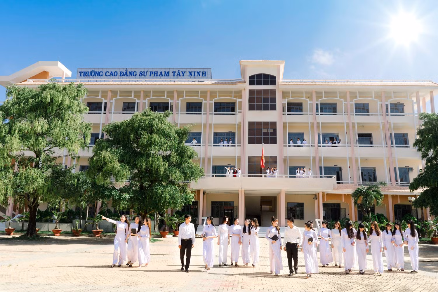 Sinh viên Trường Cao đẳng Sư phạm Tây Ninh. Nguồn: Fanpage nhà trường.