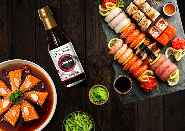 Một trong những sản phẩm được yêu thích hàng đầu của Masan tại Việt Nam - nước tương Chin-su 100% lên men tự nhiên chuẩn Nhật - là mảnh ghép không thể thiếu trong bộ sưu tập gia vị Chin-su chuẩn Nhật.