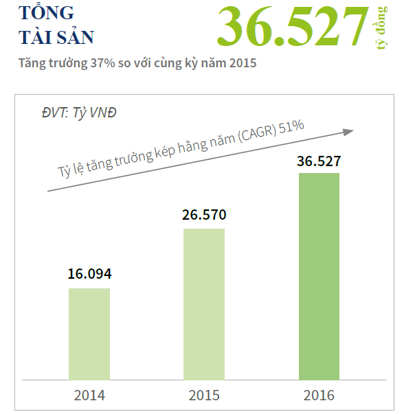 Năm 2016, tổng tài sản của Novaland đạt 36.527 tỷ đồng. Năm 2016, tổng tài sản của Novaland đạt 36.527 tỷ đồng.