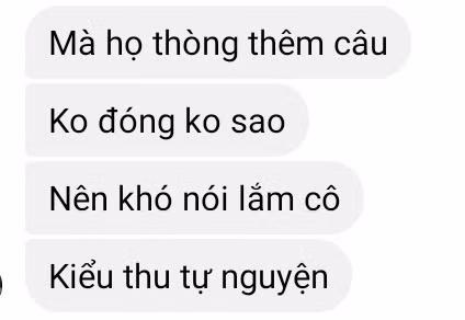 Tin nhắn của phụ huynh chia sẻ về việc đóng quỹ lớp, quỹ cha mẹ học sinh ở Thành phố Hồ Chí Minh.