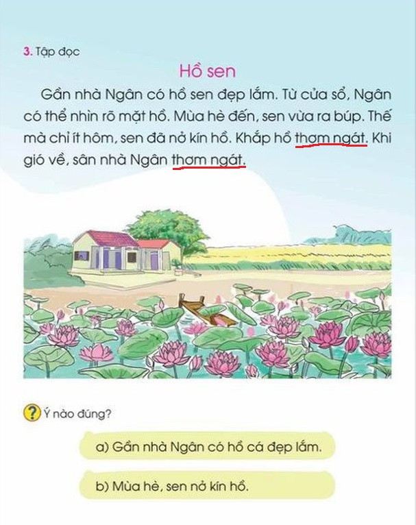 Một đoạn văn ngắn, câu 5 và câu 6 lặp từ