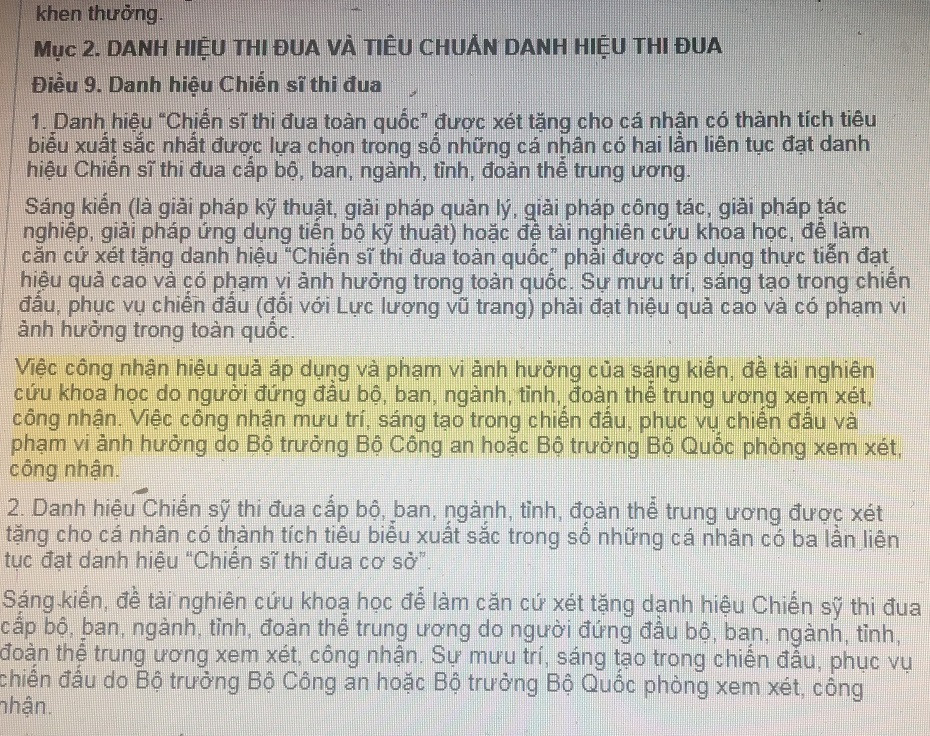 Quy định muốn nhận danh hiệu thi đua vẫn phải có sáng kiến kinh nghiệm là phù hợp (Ảnh Đỗ Quyên)