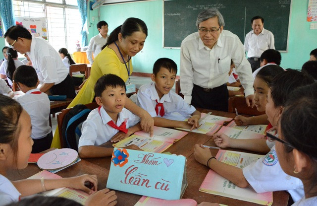 Một tiết dạy dự giờ VNEN (Báo Quảng Ngãi)
