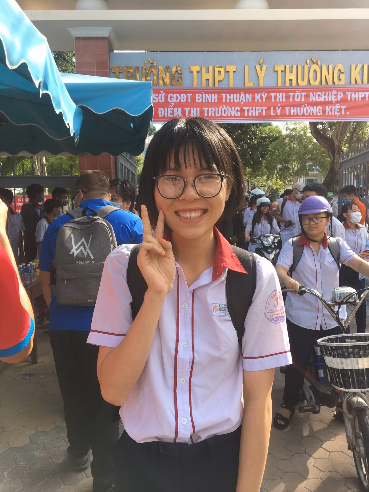 Thục Ái tự tin sẽ đạt 9 điểm môn thi ngoại ngữ (Ảnh Phan Tuyết)