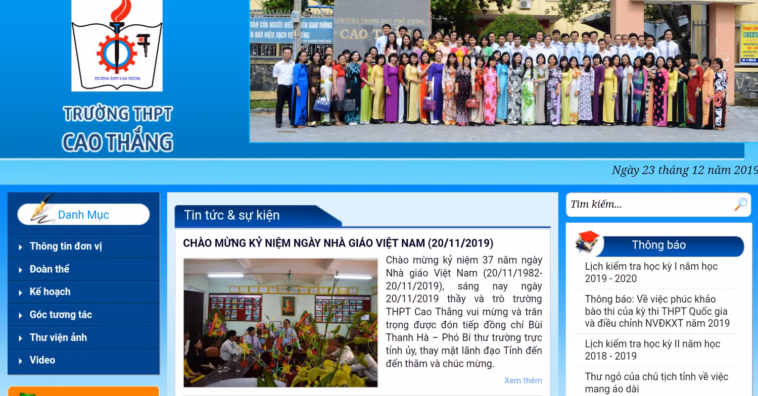 Một giáo viên Trường trung học phổ thông Cao Thắng bị kỷ luật vì có hành vi không đúng chuẩn mực với nữ sinh.