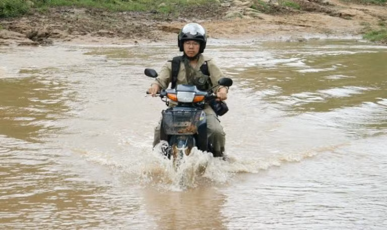 Đỗ Doãn Hoàng trong một chuyến hành trình Tây Bắc
