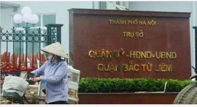 Trụ sở Quận ủy Bắc Từ Liêm (Ảnh LM) Trụ sở Quận ủy Bắc Từ Liêm (Ảnh LM)