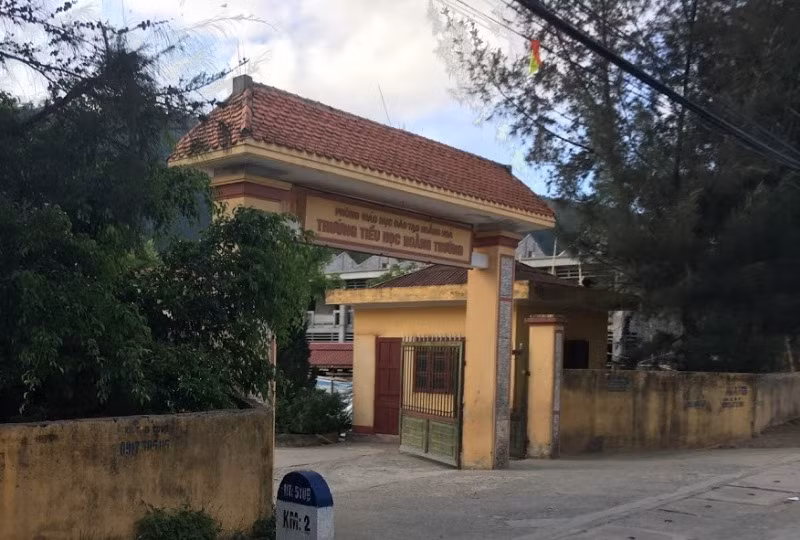 Trường tiểu học Hoằng Trường, Hoằng Hóa - Thanh Hóa. Ảnh: Minh Chi.