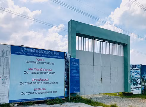 Lô đất 43ha ở Thành phố Thủ Dầu Một, Bình Dương bị cơ quan Công an xác định có nhiều sai phạm (ảnh: CTV)