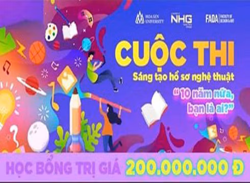 Poster cuộc thi Sáng tạo hồ sơ nghệ thuật của Trường Đại học Hoa Sen (ảnh: HSU)