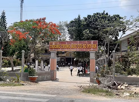 Trường trung học cơ sở Mỹ An, huyện Mang Thít, tỉnh Vĩnh Long (ảnh: plo.vn)