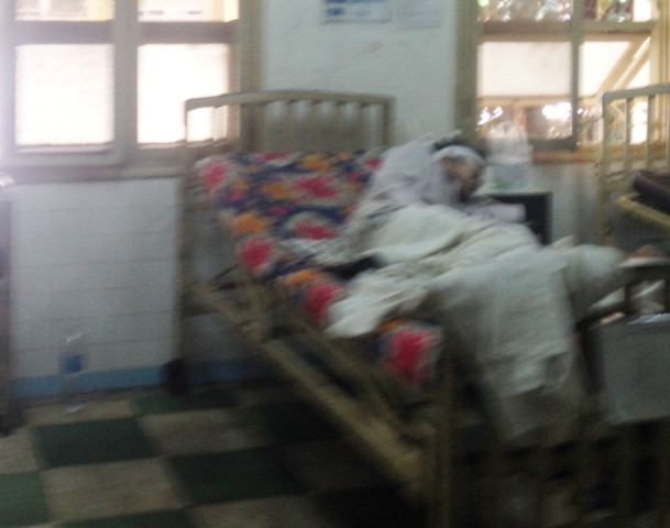 Nghi can Nam đang điều trị tại BV 175 trước sự canh giữ nghiêm ngặt của lực lượng công an