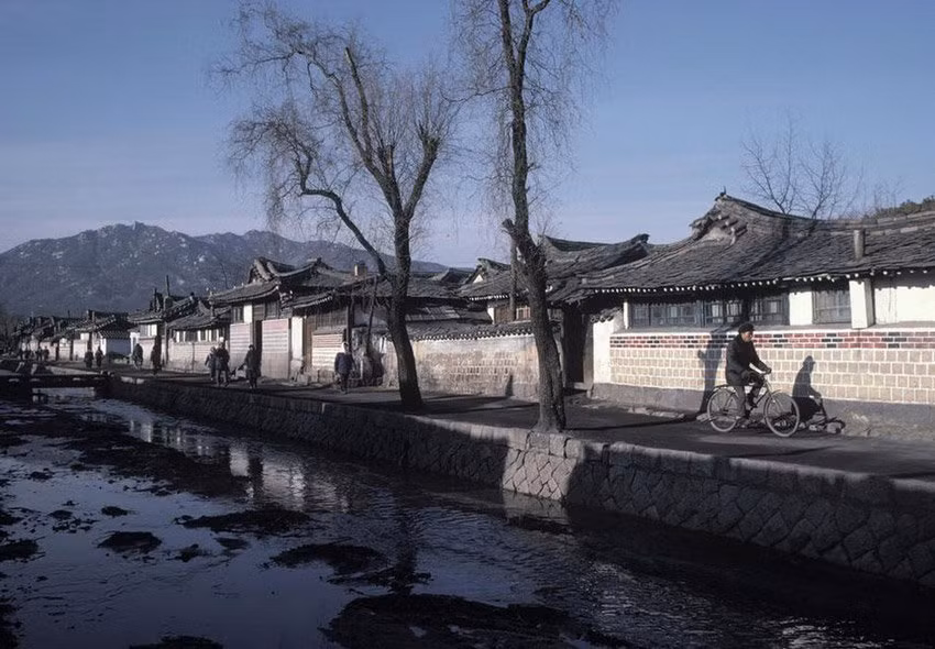Khung cảnh bình yên của một làng quê