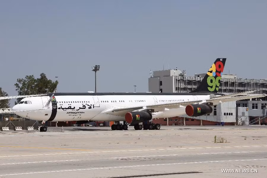 Máy bay riêng của đại tá Gaddafi bị tịch thu, phá hủy ở sân bay Tripoli