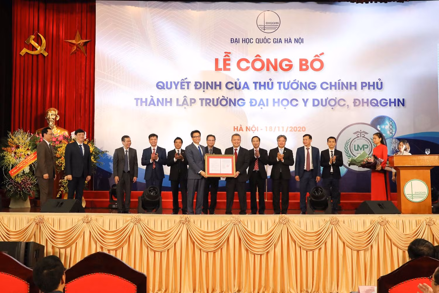 Trường Đại học Y Dược được thành lập trên cơ sở nâng cấp và phát triển Khoa Y Dược, Đại học Quốc gia Hà Nội (ảnh: VNU)