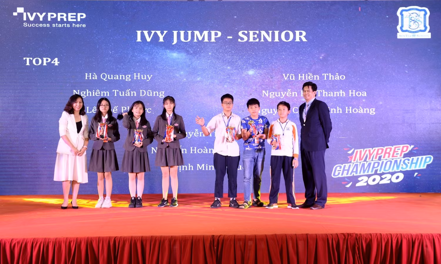 Hai đội xuất sắc vòng 2 cuộc thi IvyPrep Championship 2020.